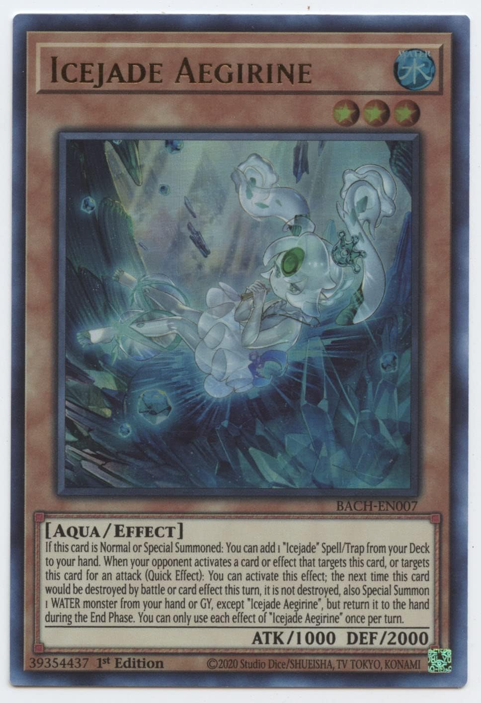 Icejade Aegirine - BACH-EN007 - Ultra Rare - 1st Edition