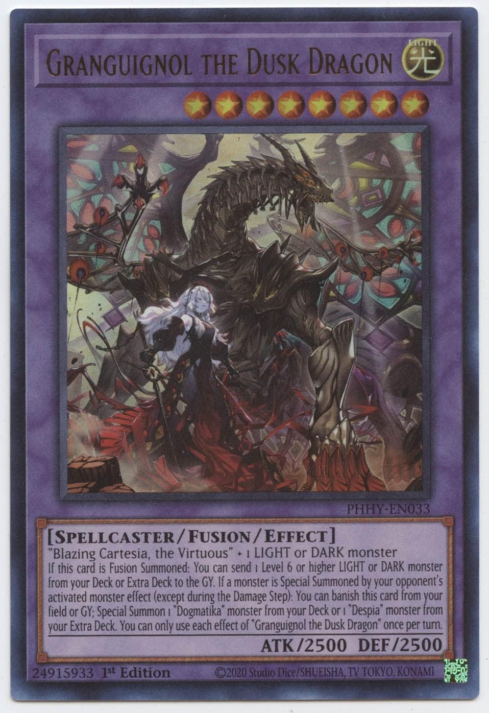 Granguignol The Dusk Dragon - PHHY-EN033 - Ultra Rare - 1st Edition