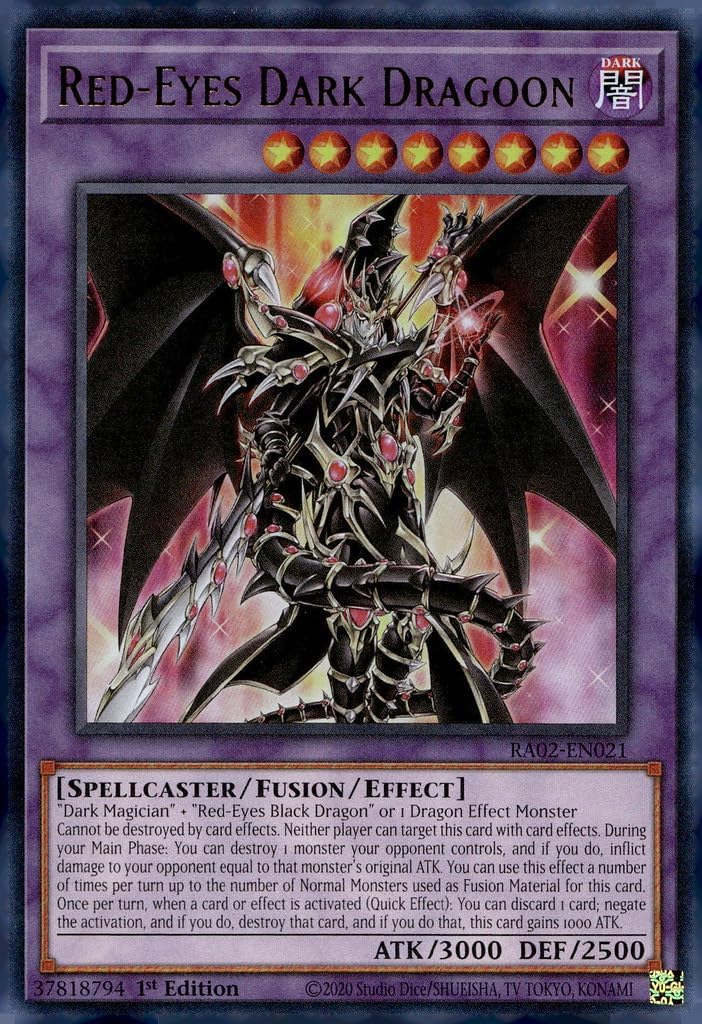 YU-GI-OH! Red-Eyes Dark Dragoon (UR) - RA02-EN021 - Ultra Rare - 1st Edition
