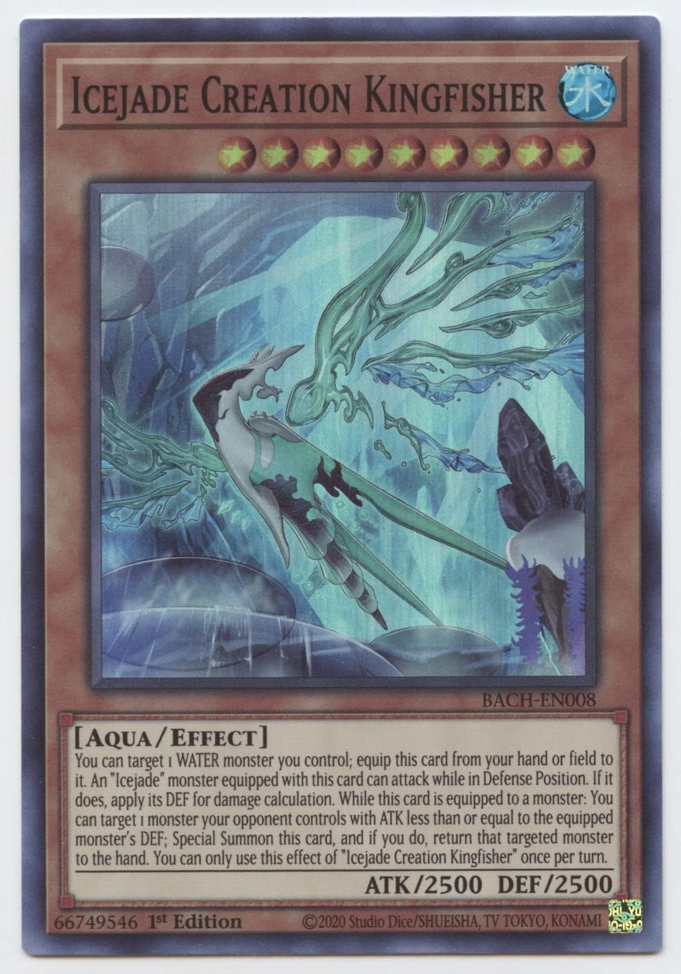 Icejade Creation Kingfisher - BACH-EN008 - Super Rare - 1st Edition