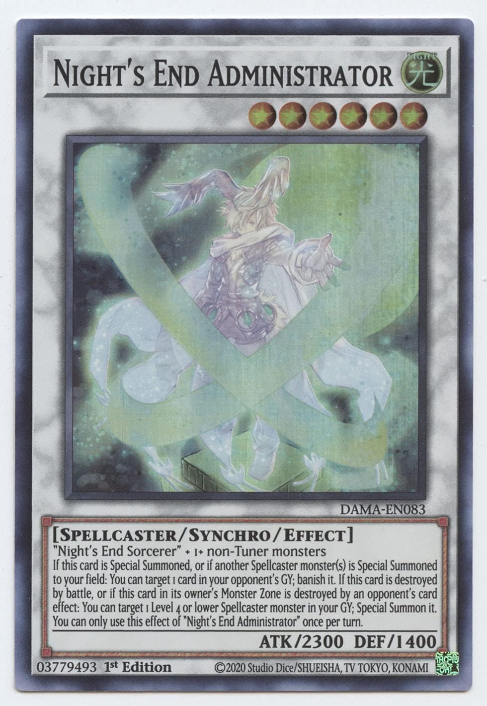Night's End Administrator - DAMA-EN083 - Super Rare - 1st Edition