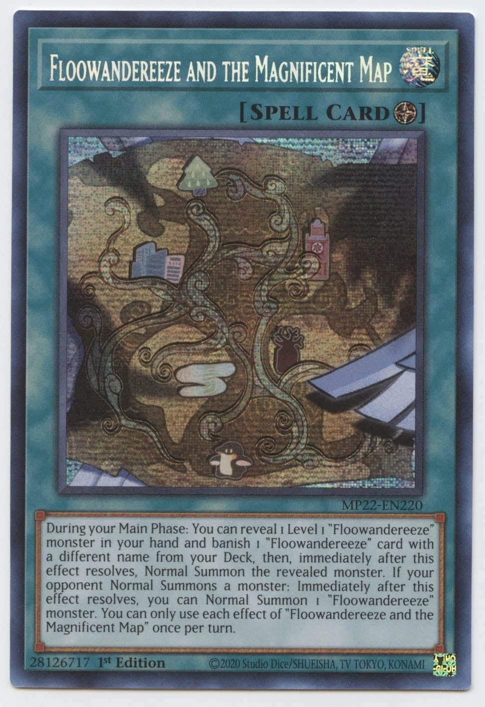 Floowandereeze and The Magnificent Map - MP22-EN220 - Prismatic Secret Rare - 1st Edition