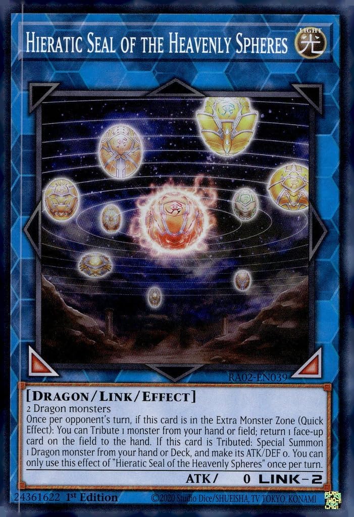 Hieratic Seal of The Heavenly Spheres - RA02-EN039 - Super Rare - 1st Edition