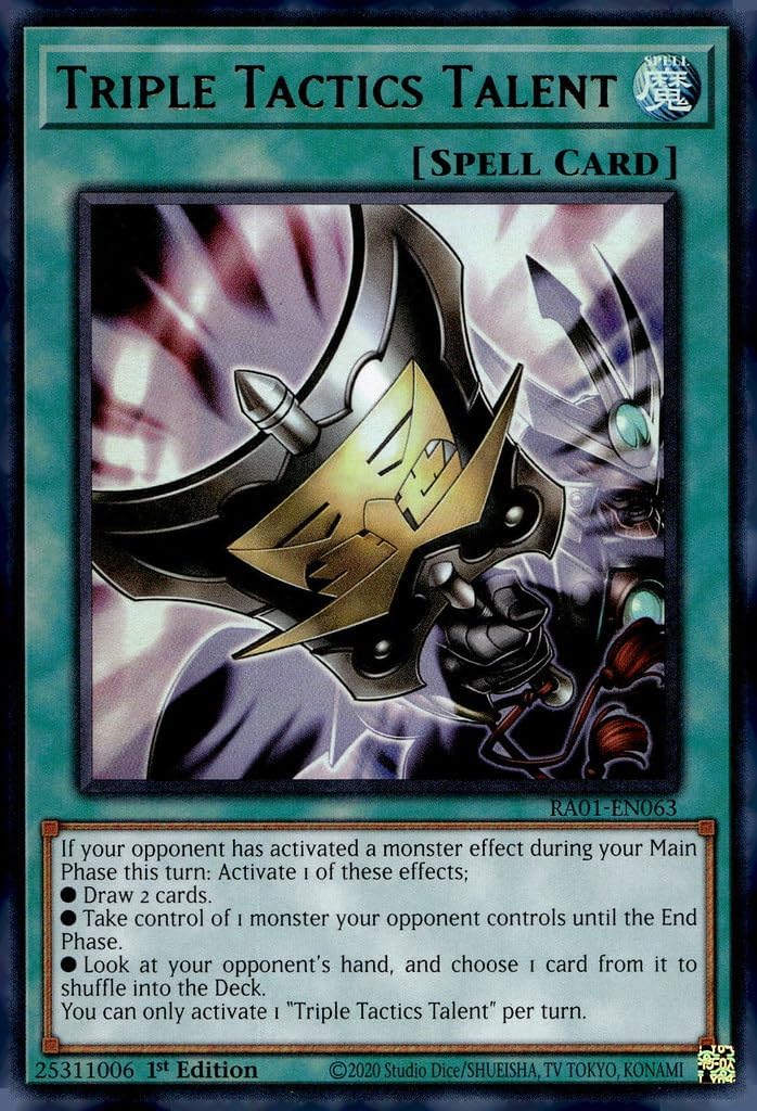 Triple Tactics Talent (UR) - RA01-EN063 - Ultra Rare - 1st Edition
