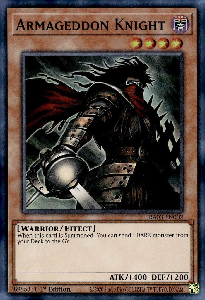 Armageddon Knight - RA03-EN002 - Super Rare - 1st Edition