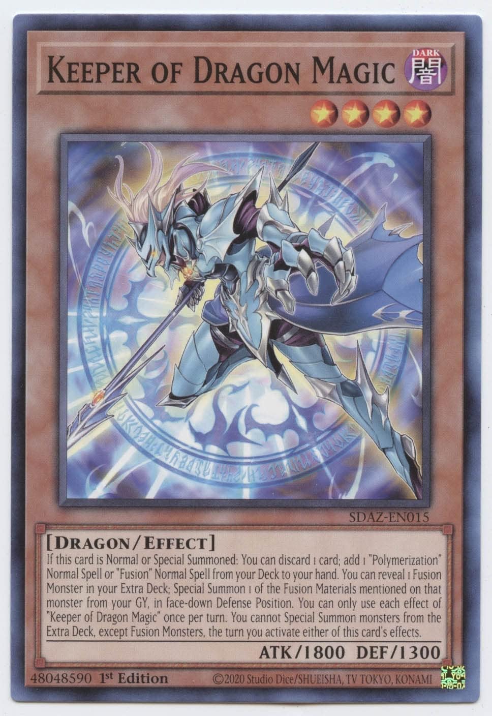 Keeper of Dragon Magic - SDAZ-EN015 - Common - 1st Edition