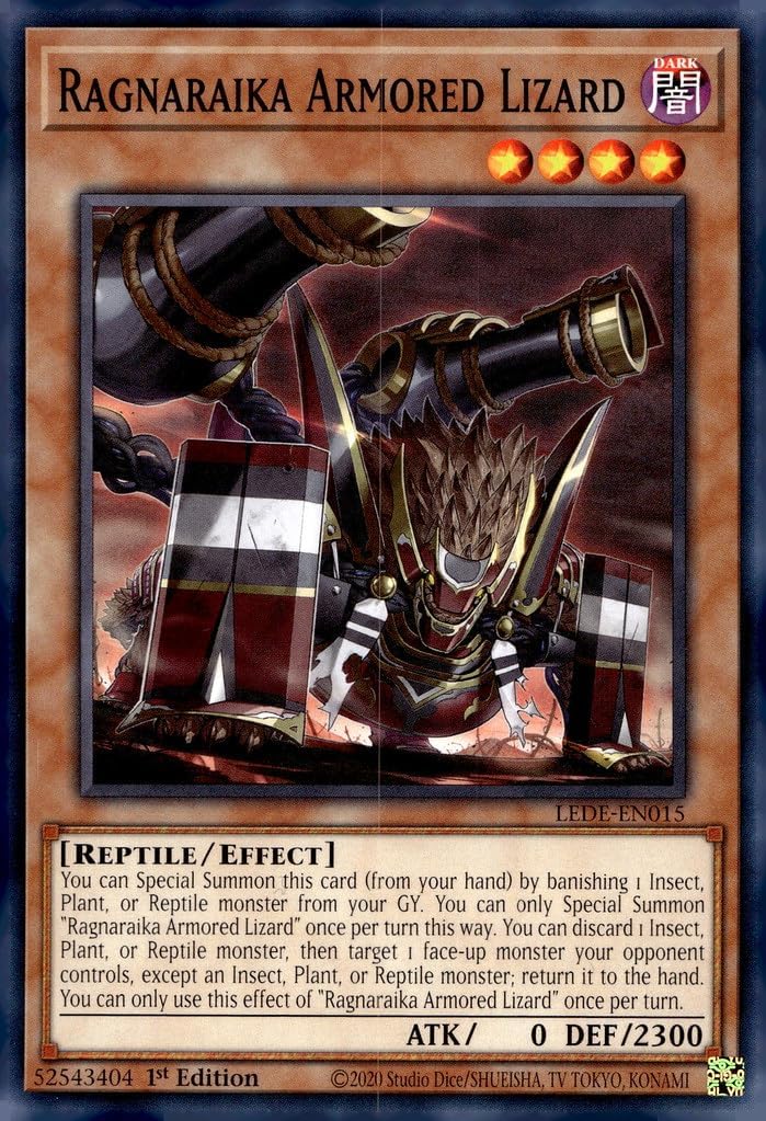 Ragnaraika Armored Lizard - LEDE-EN015 - Common - 1st Edition