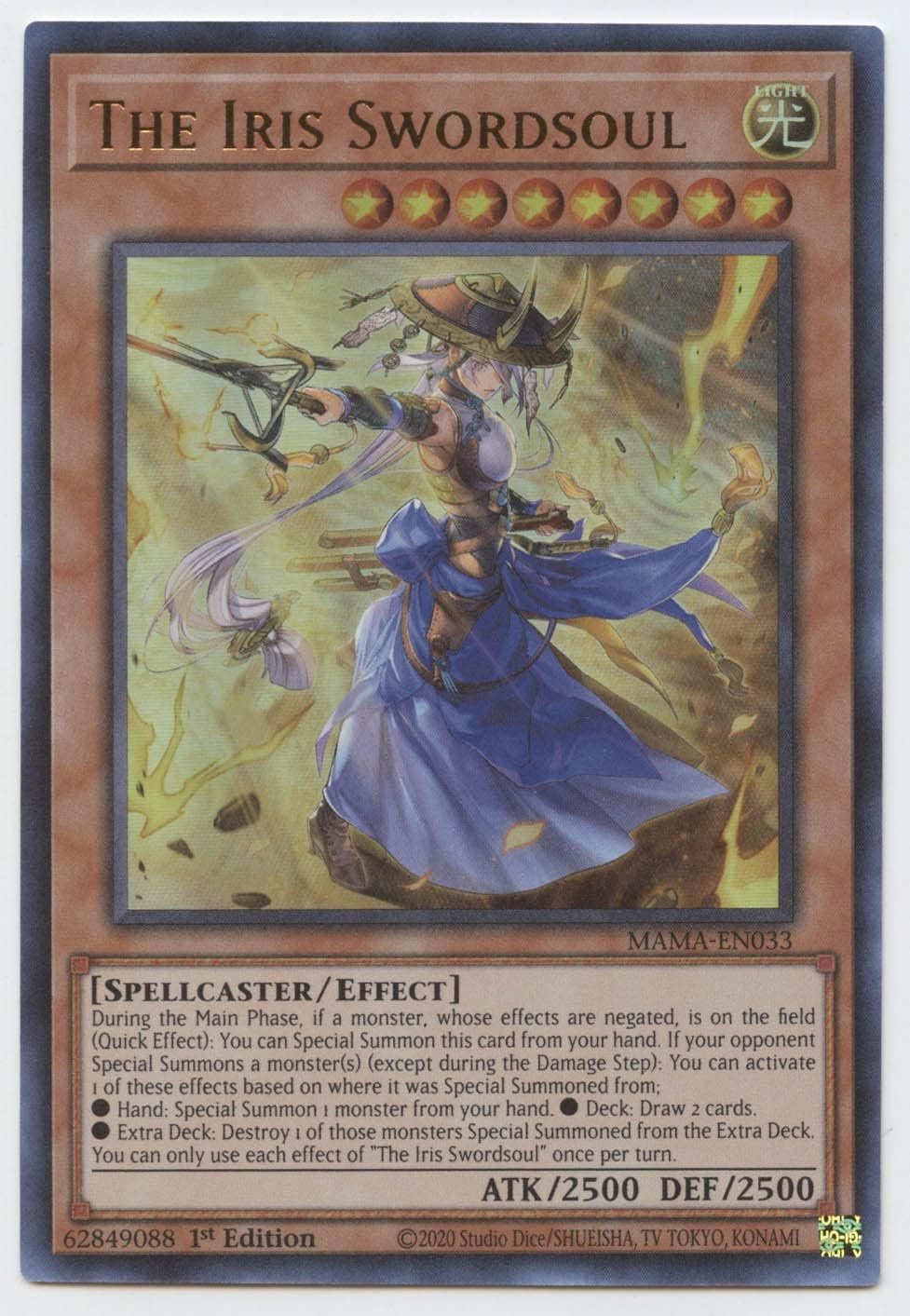 The Iris Swordsoul - MAMA-EN033 - Ultra Rare - 1st Edition