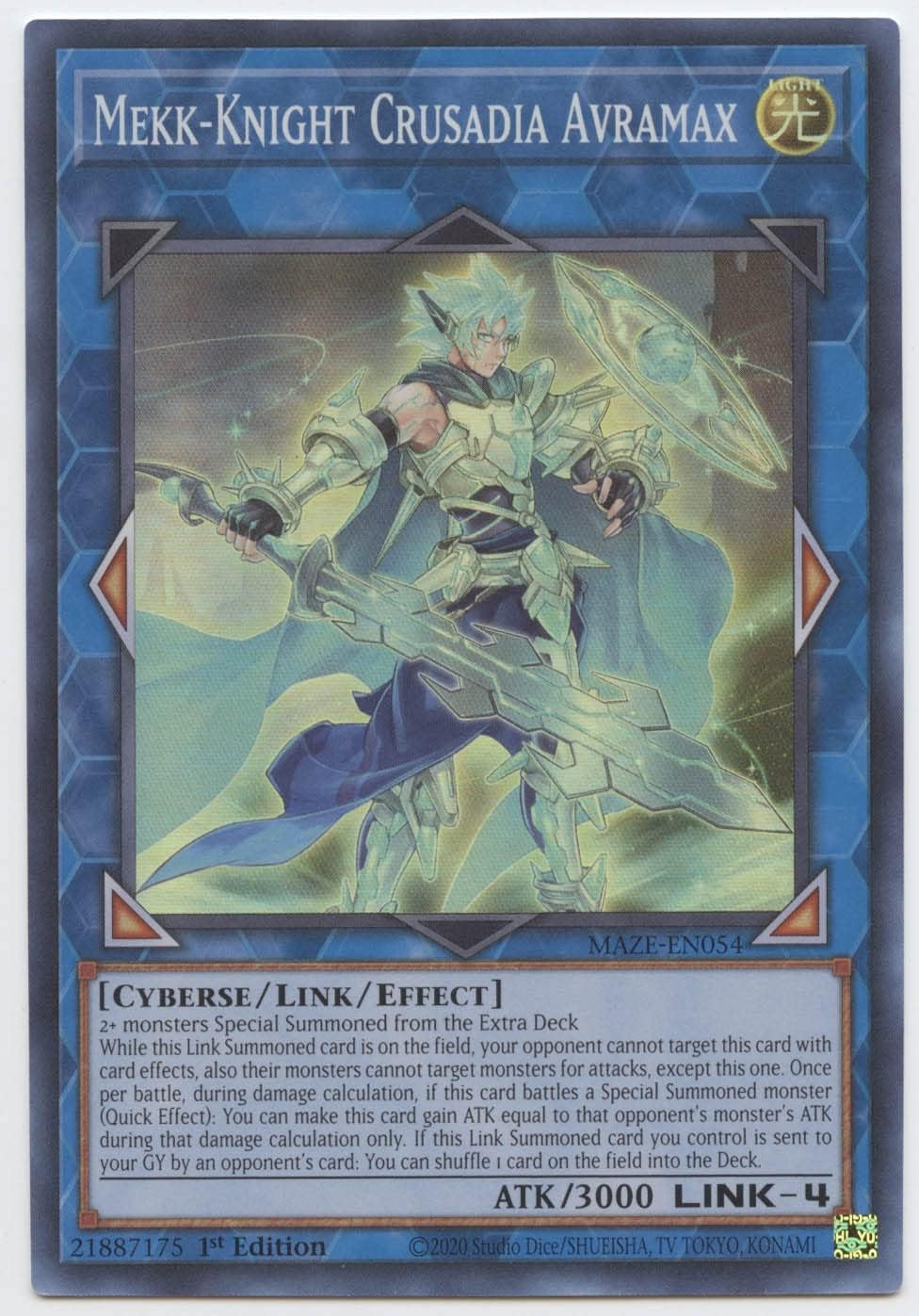 YU-GI-OH! Mekk-Knight Crusadia Avramax - MAZE-EN054 - Super Rare - 1st Edition