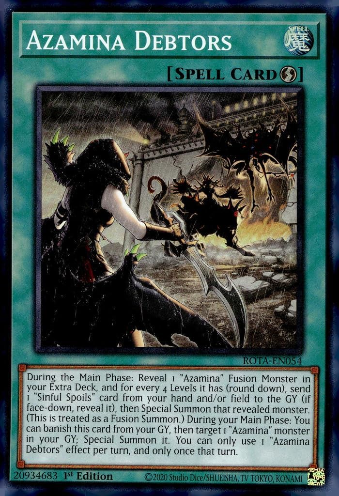 Azamina Debtors - ROTA-EN054 - Super Rare - 1st Edition