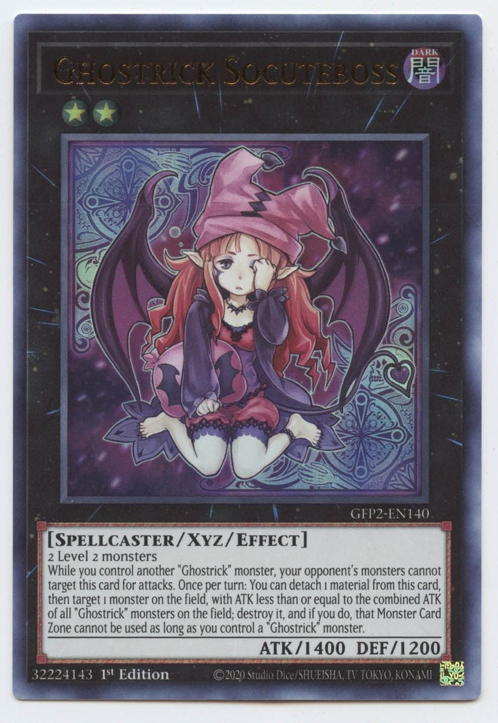 Ghostrick Socuteboss - GFP2-EN140 - Ultra Rare - 1st Edition