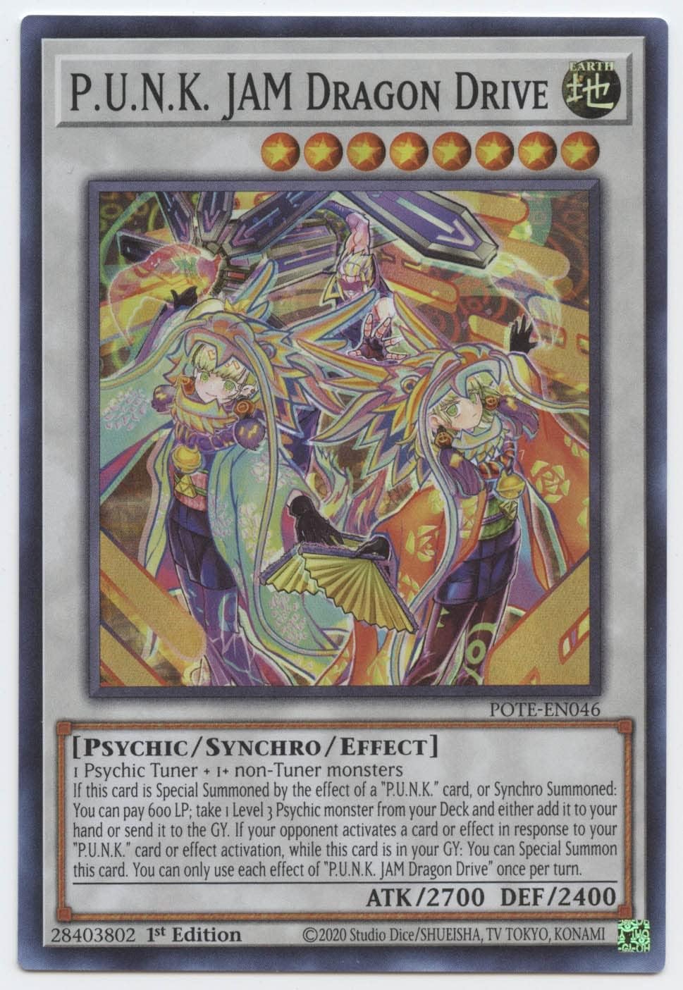 Punk JAM Dragon Drive - POTE-EN046 - Super Rare - 1st Edition