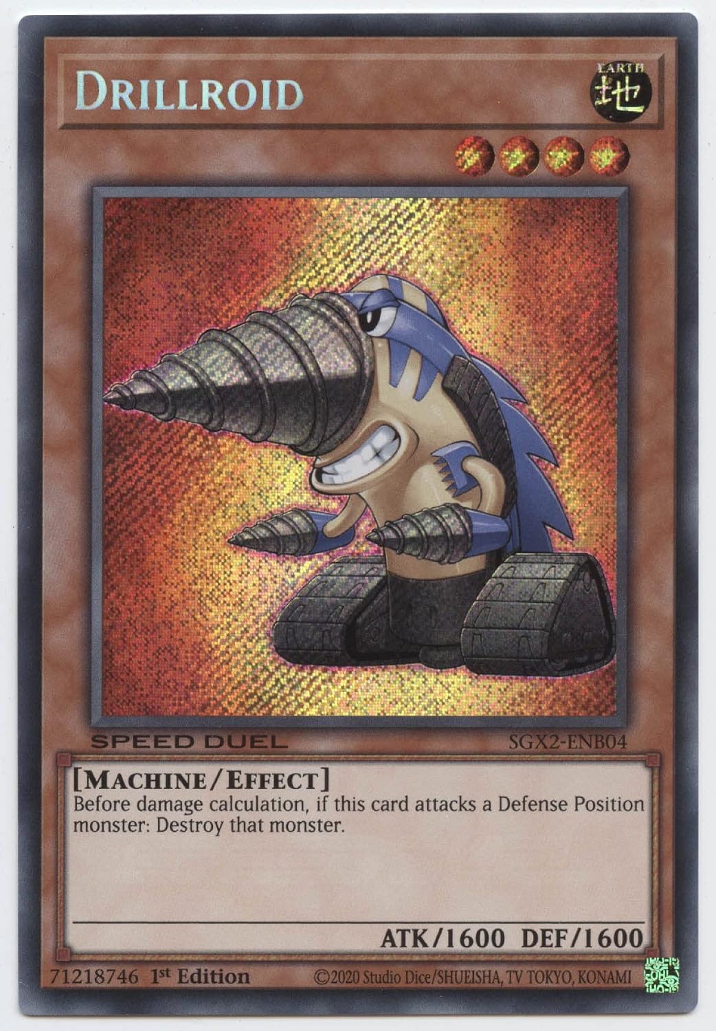 Drillroid - SGX2-ENB04 - Secret Rare - 1st Edition