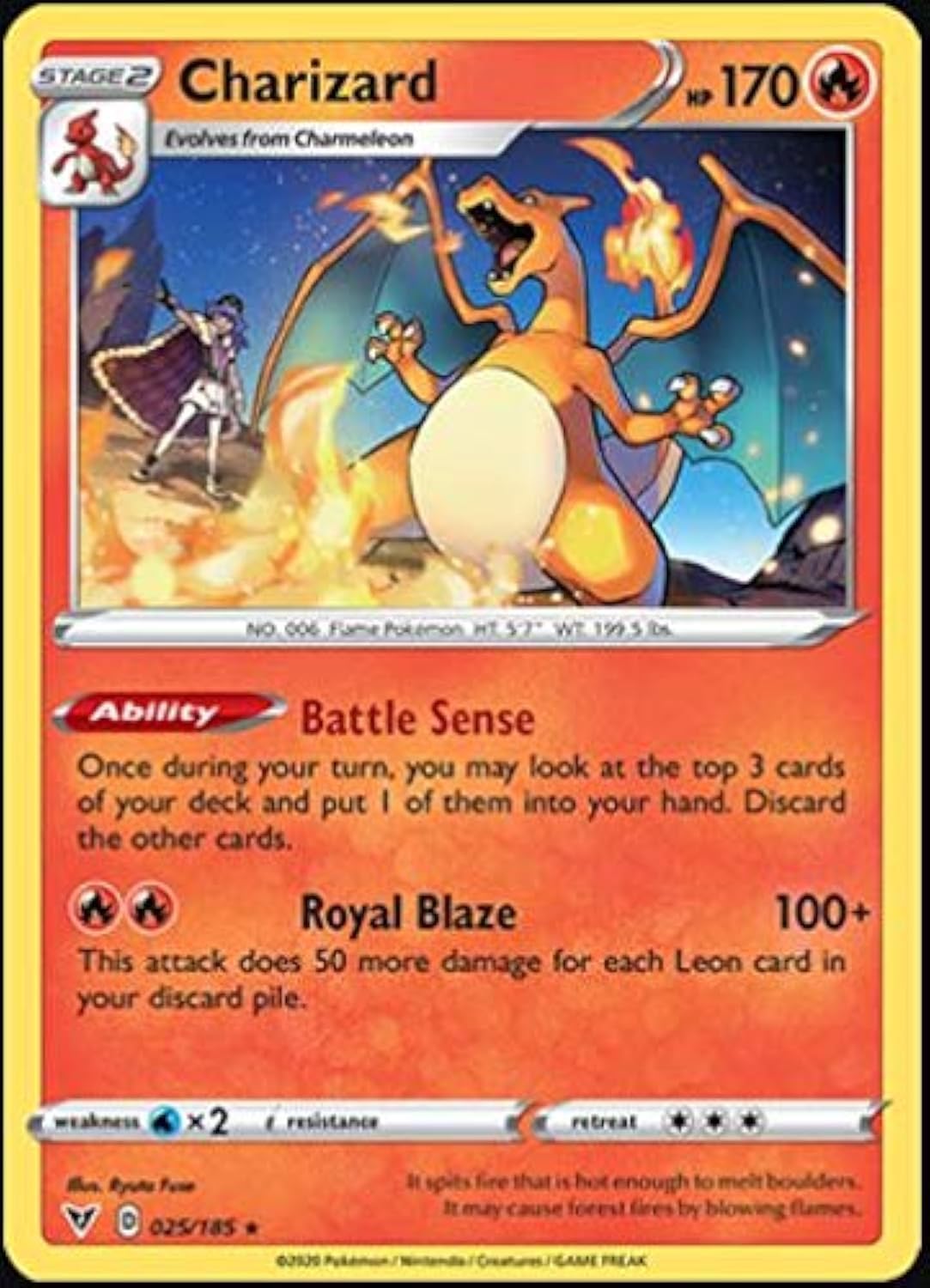Charizard - 025/185 - Rare Reverse