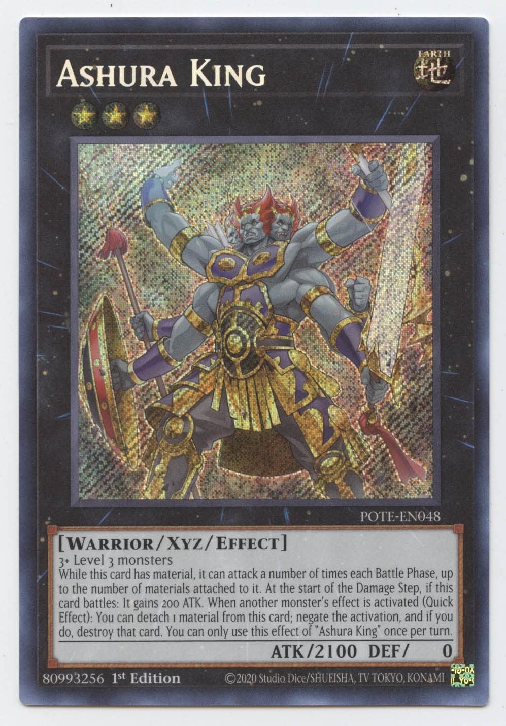 Ashura King - POTE-EN048 - Secret Rare - 1st Edition