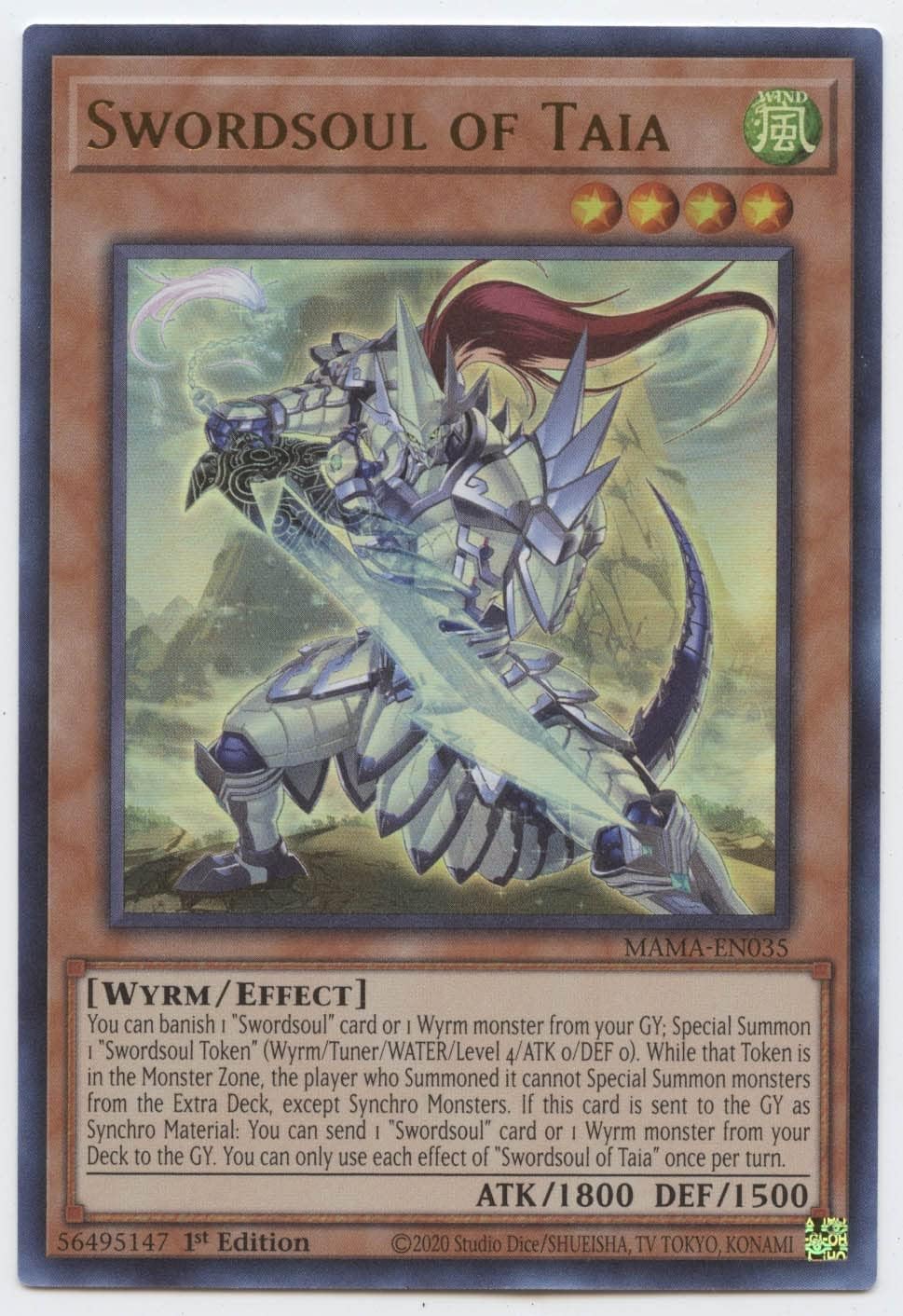 Swordsoul of Taia - MAMA-EN035 - Ultra Rare - 1st Edition