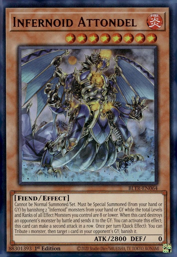 YU-GI-OH! Infernoid Attondel - BLTR-EN064 - Ultra Rare - 1st Edition -