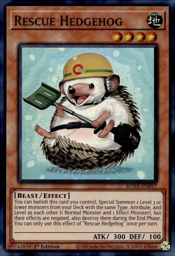 Rescue Hedgehog - ROTA-EN097 - Super Rare - 1st Edition