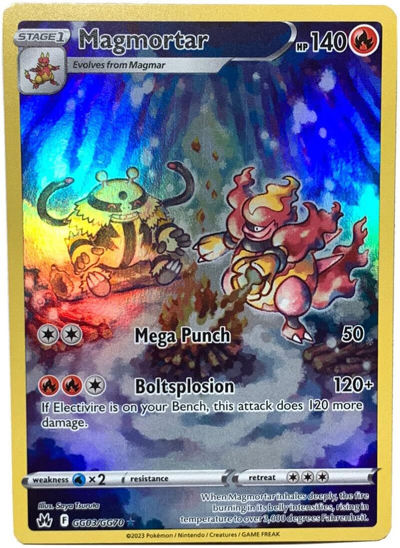 Pokemon - Magmortar GG03/GG70 - Crown Zenith - Galarian Gallery - Holo Rare Card