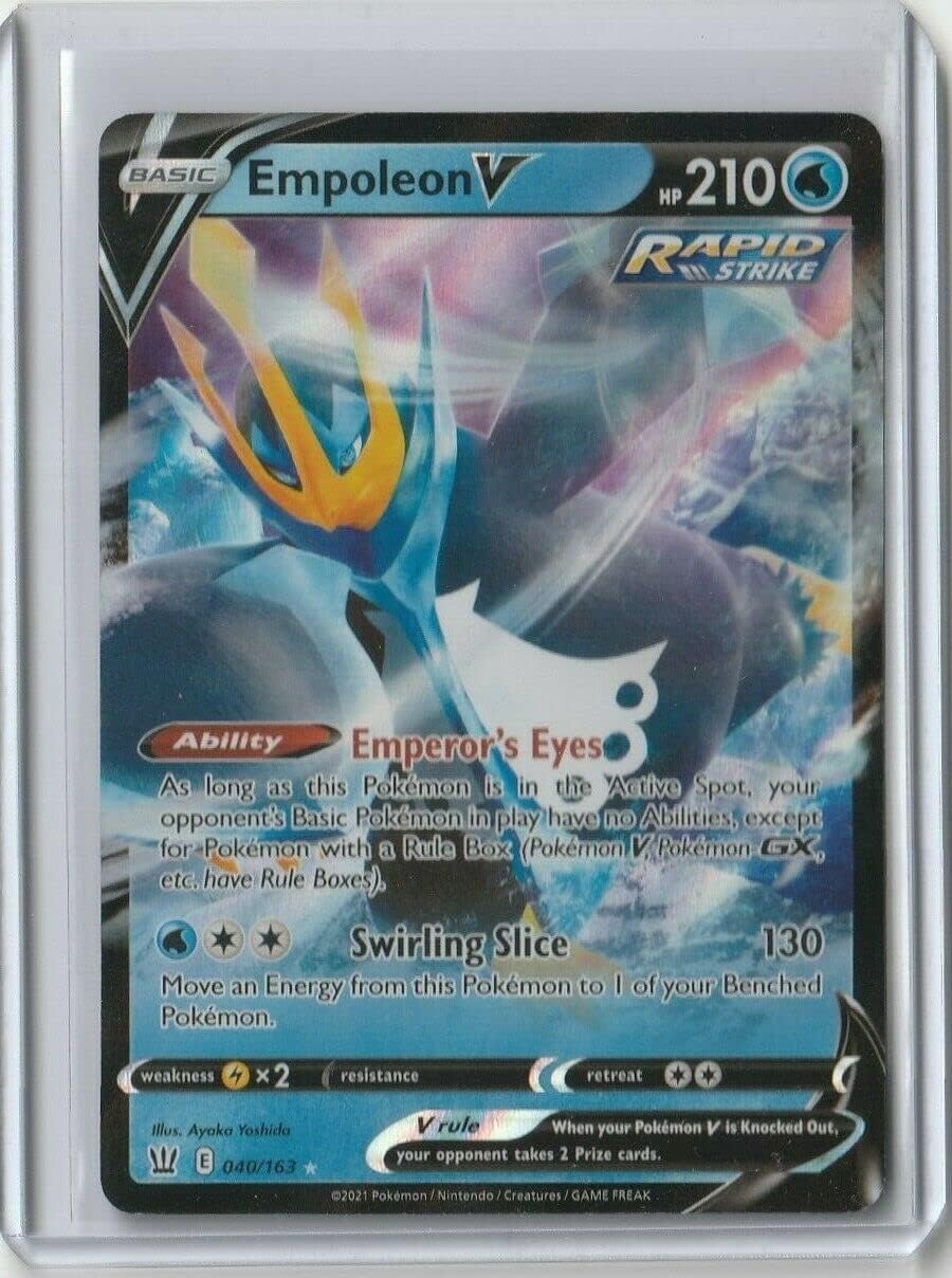 Pokemon Empoleon V - 040/163 - Ultra Rare - Battle Styles - Yu-Gi-Oh! Collectible Card - Near Mint - 1st Edition - 1 Card