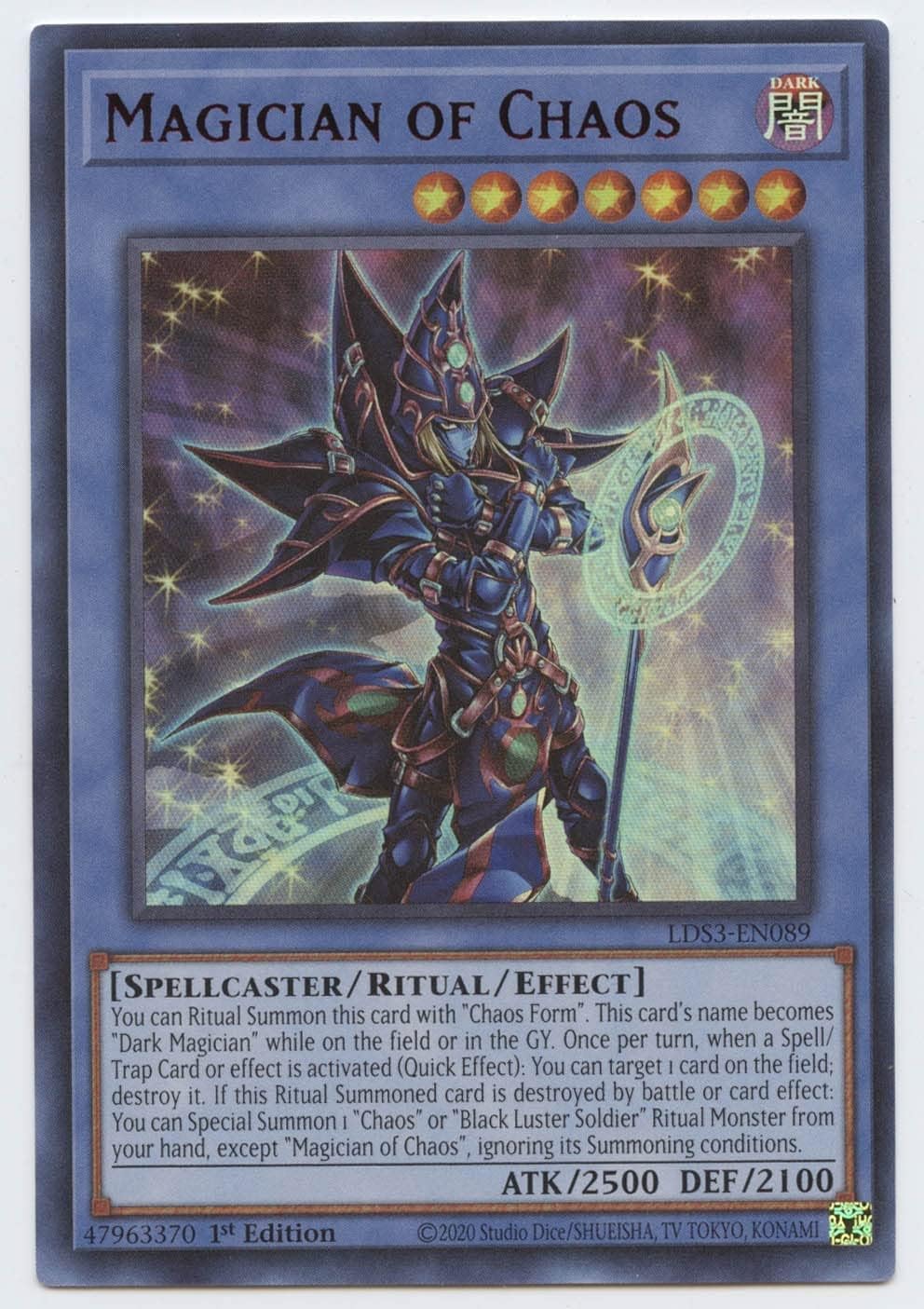 Magician of Chaos - LDS3-EN089 - Ultra Rare - 1st Edition