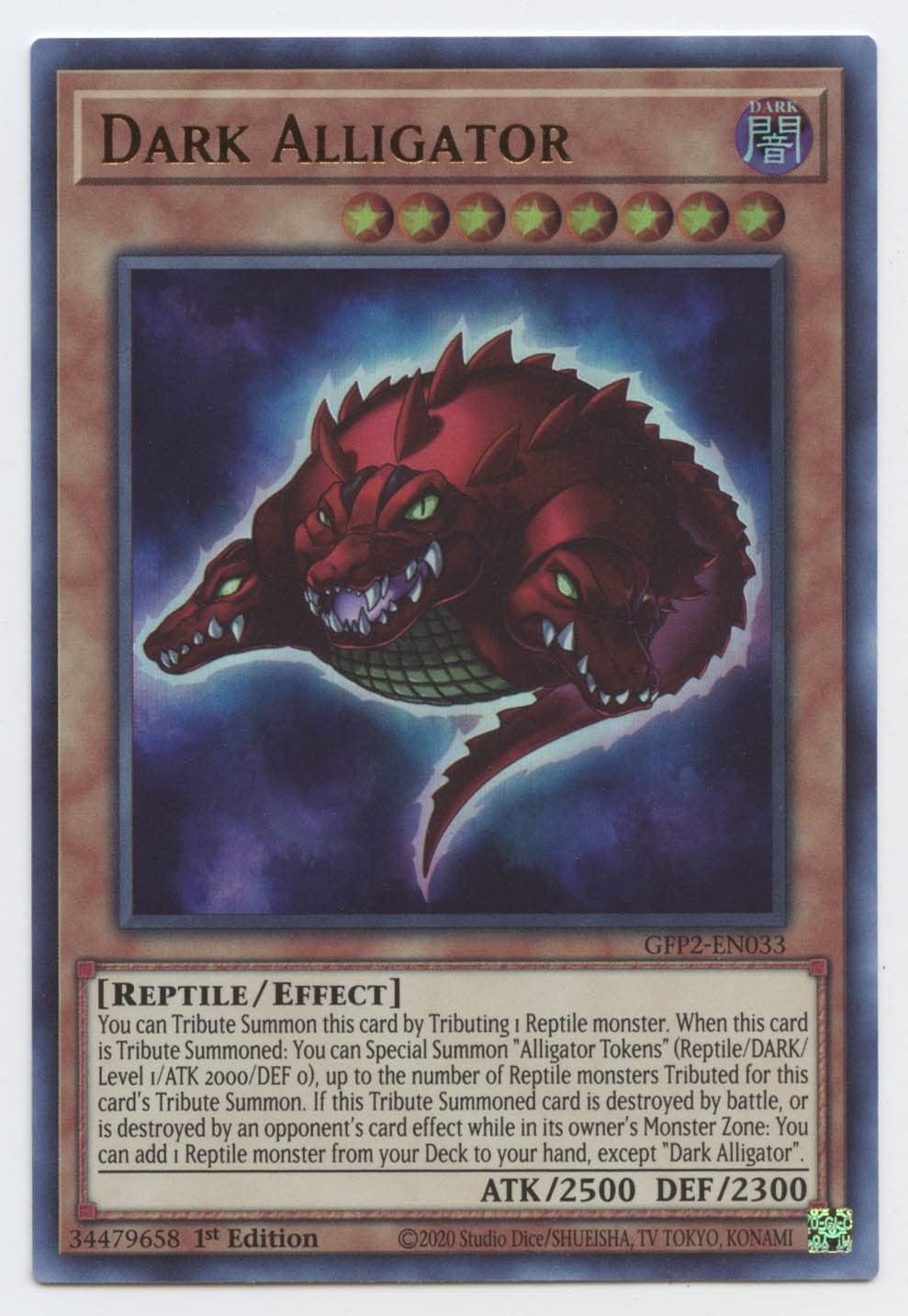 Dark Alligator - GFP2-EN033 - Ultra Rare - 1st Edition