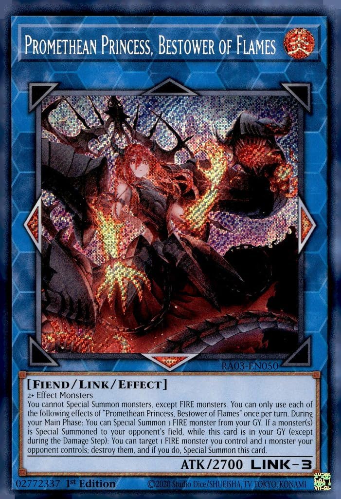 Promethean Princess, Bestower of Flames (Secret Rare) - RA03-EN050 - Secret Rare - 1st Edition