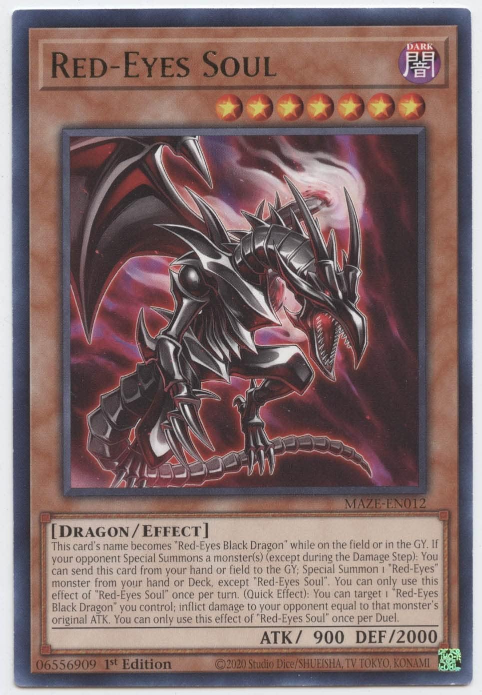 YU-GI-OH! Red-Eyes Soul - MAZE-EN012 - Rare - 1st Edition
