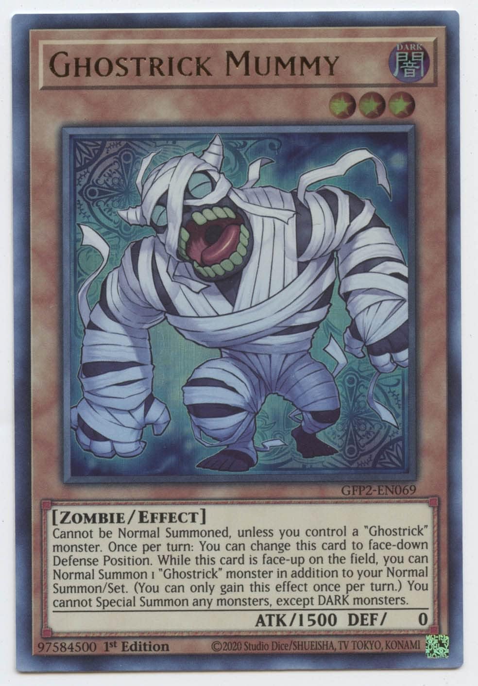 Ghostrick Mummy - GFP2-EN069 - Ultra Rare - 1st Edition