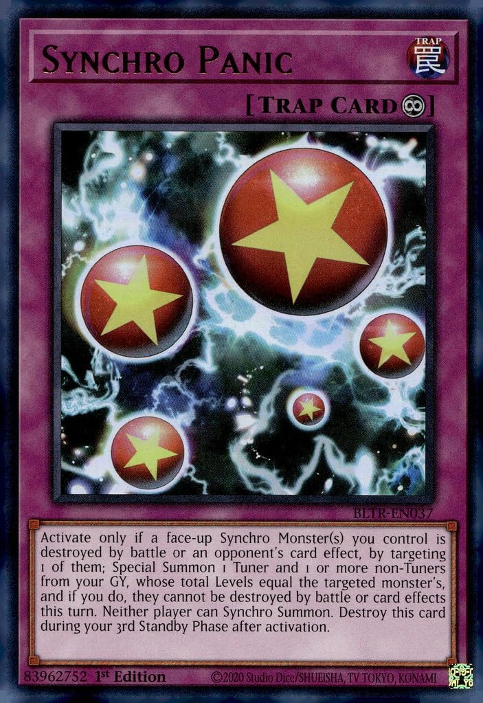Synchro Panic - BLTR-EN037 - Ultra Rare - 1st Edition