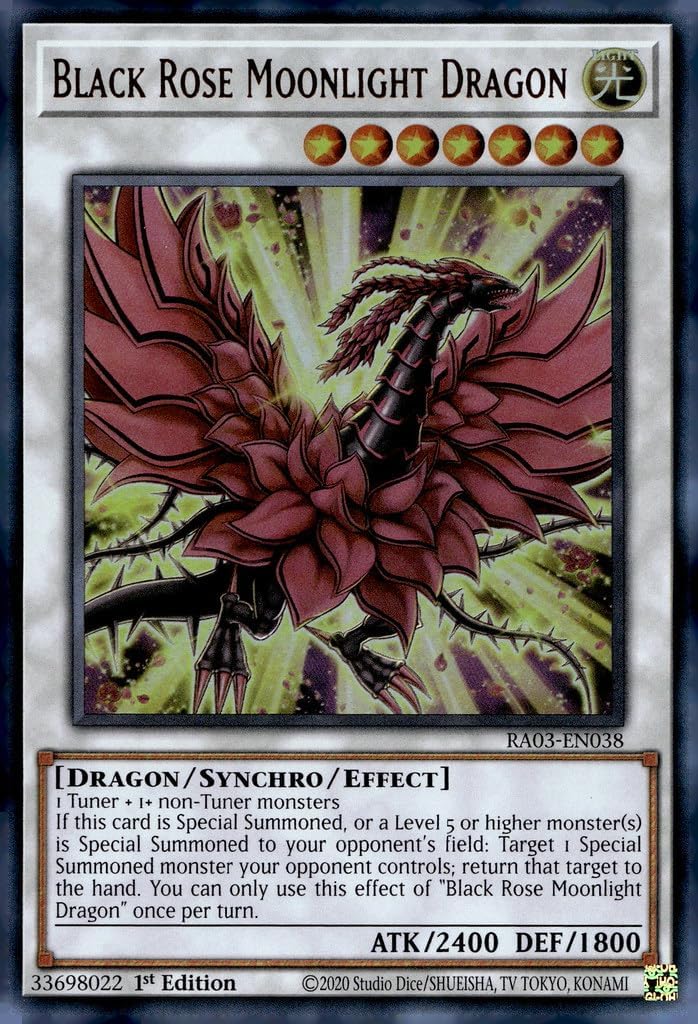 Black Rose Moonlight Dragon (UR) - RA03-EN038 - Ultra Rare - 1st Edition