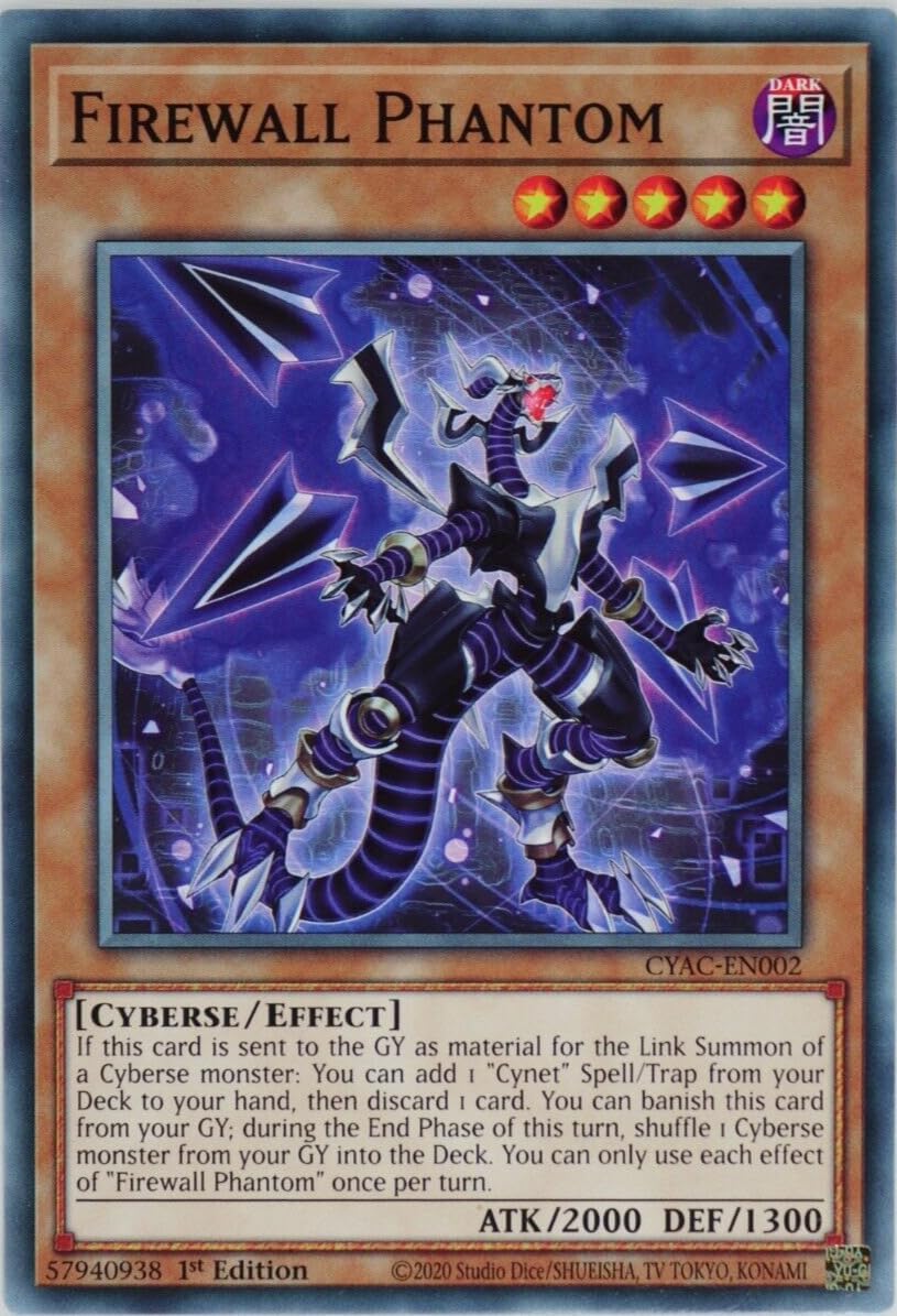YuGiOh Firewall Phantom CYAC-EN002 Common 1st Edition