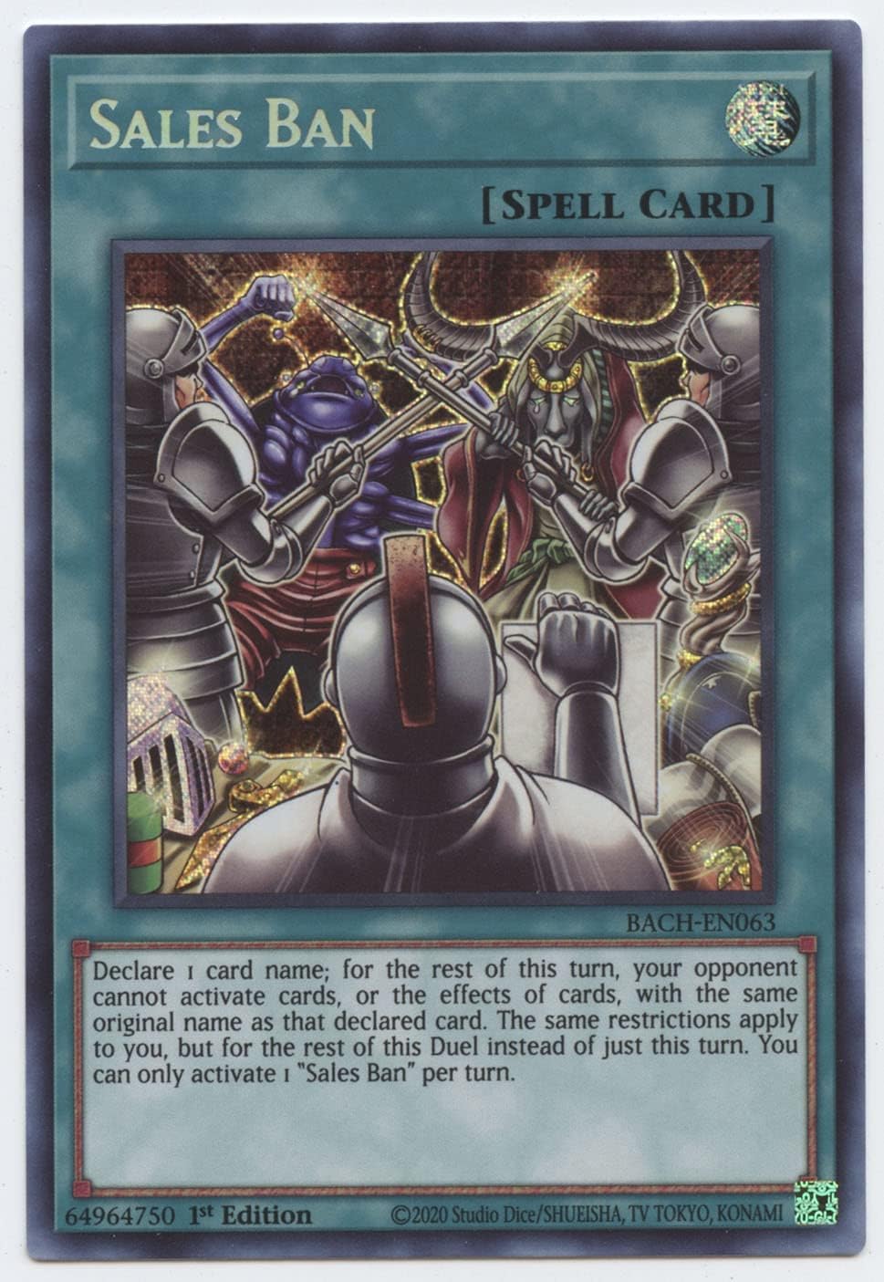 Sales Ban - BACH-EN063 - Secret Rare - 1st Edition