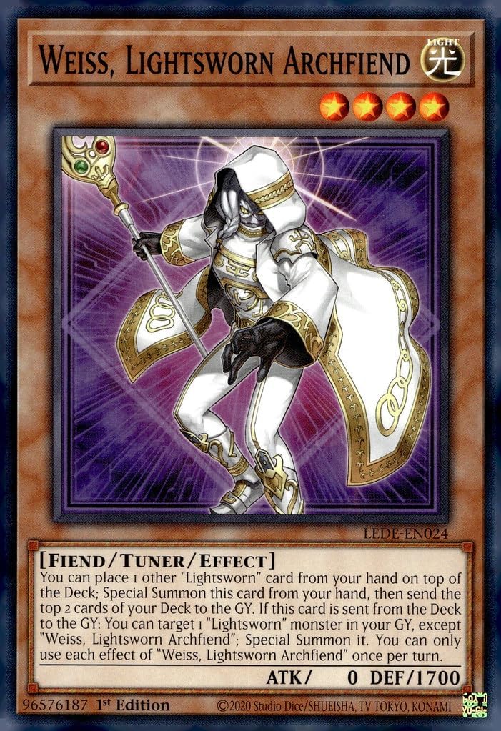Weiss, Lightsworn Archfiend - LEDE-EN024 - Common - 1st Edition