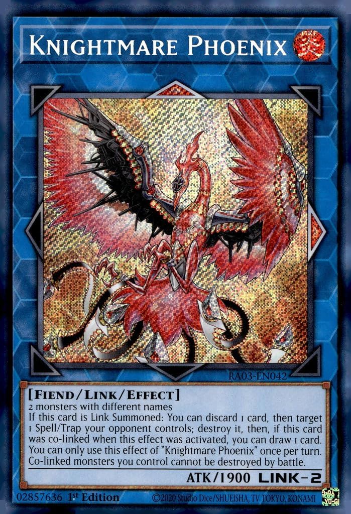 Knightmare Phoenix (Secret Rare) - RA03-EN042 - Secret Rare - 1st Edition