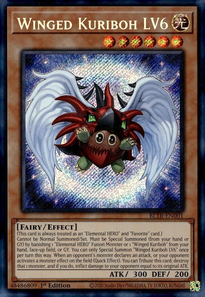 Winged Kuriboh LV6 - BLTR-EN001 - Secret Rare - 1st Edition