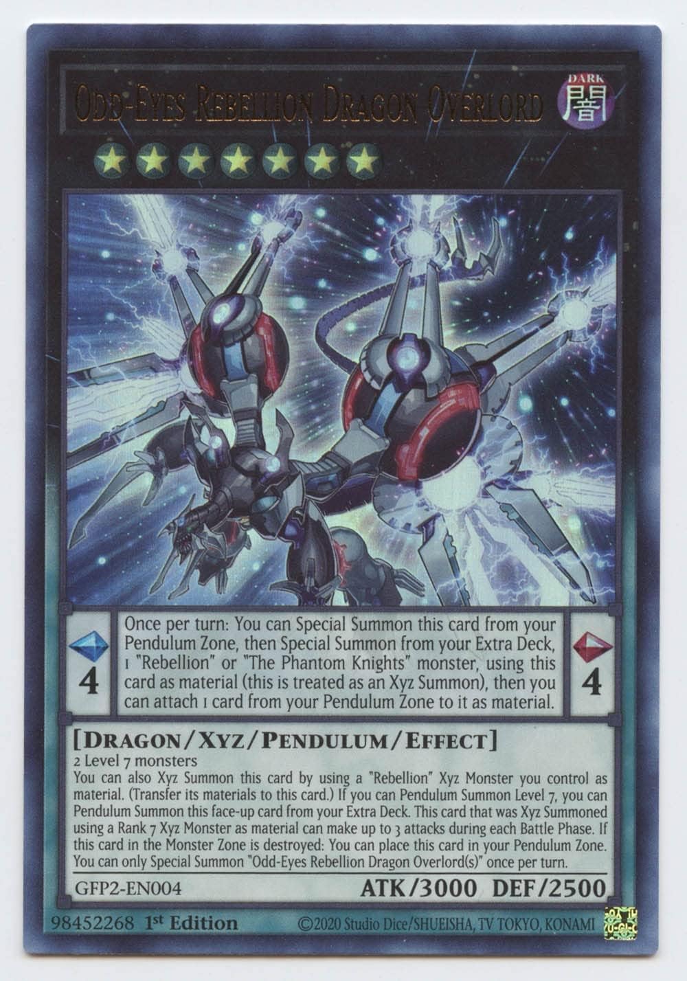 YU-GI-OH! Odd-Eyes Rebellion Dragon Overlord - Dragon