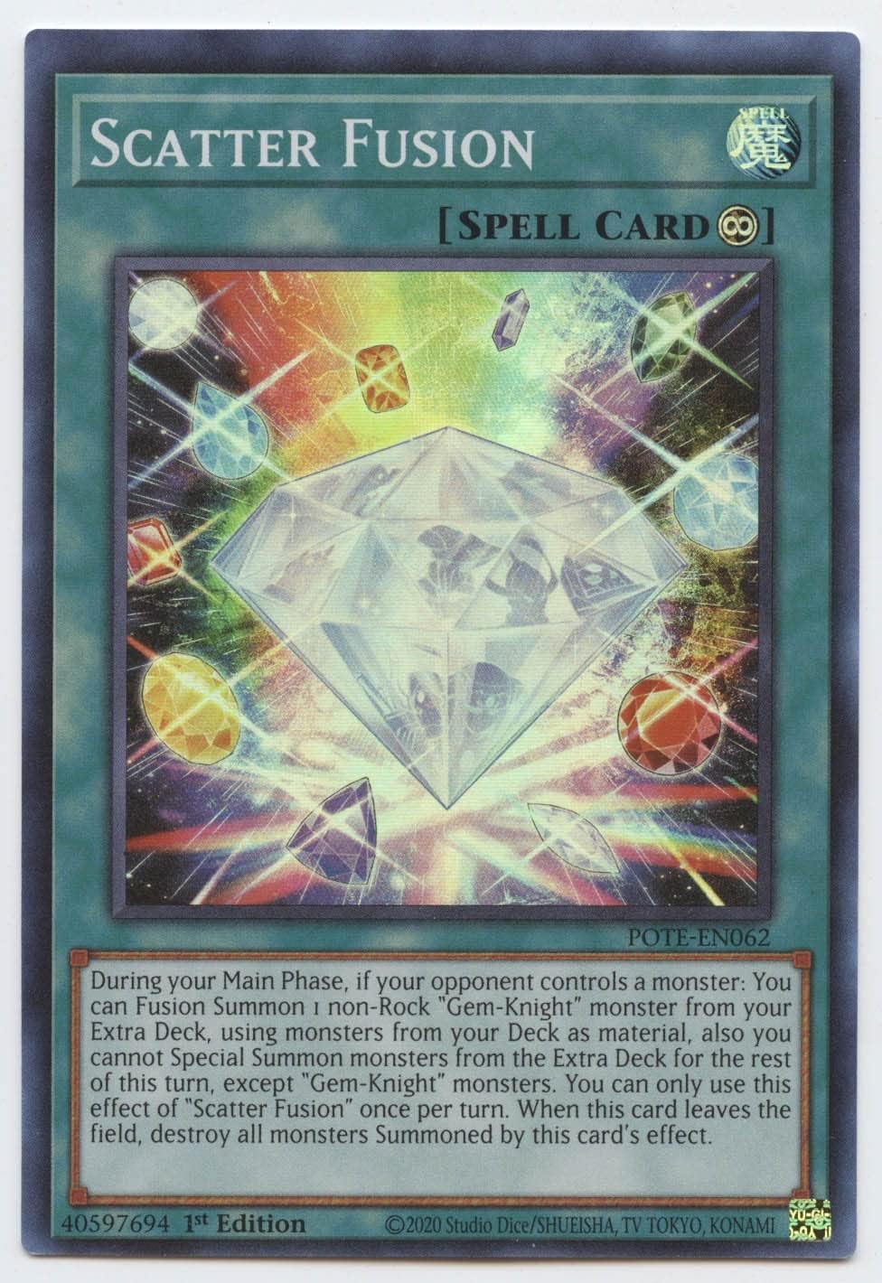 Scatter Fusion - POTE-EN062 - Super Rare - 1st Edition