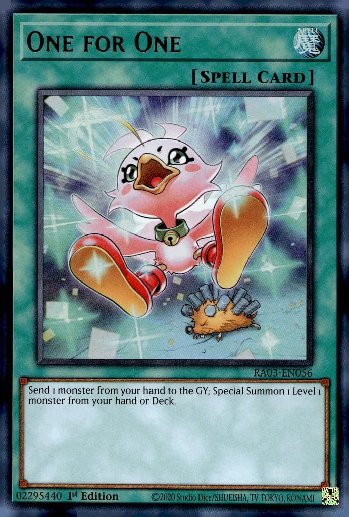 One for One (Alternate Art) (UR) - RA03-EN056 - Ultra Rare - 1st Edition