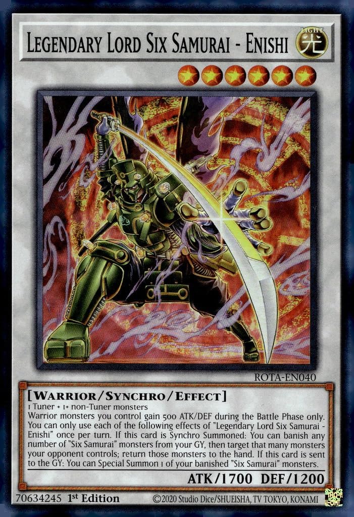 Legendary Lord Six Samurai - Enishi - ROTA-EN040 - Super Rare - 1st Edition