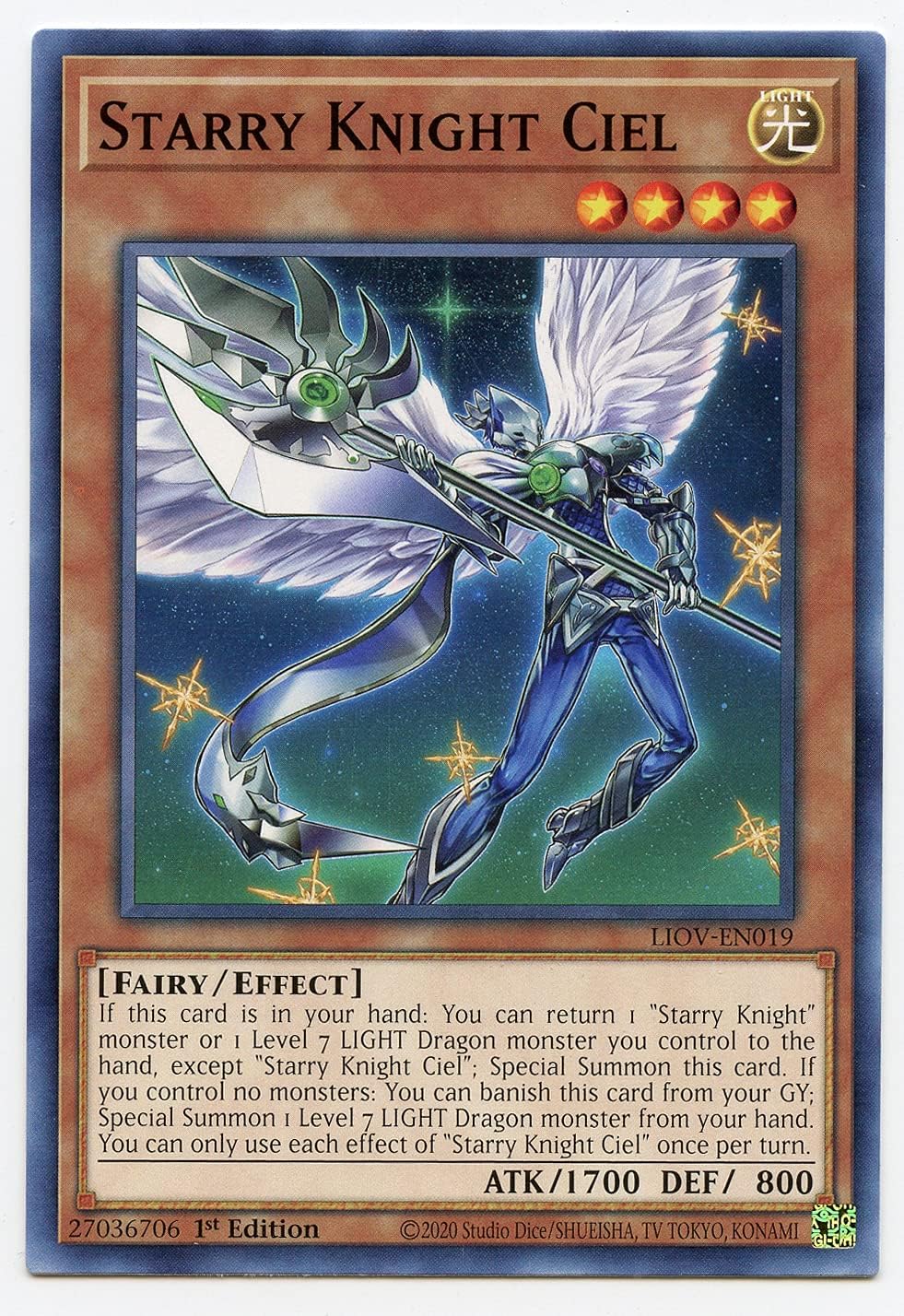 Starry Knight Ciel - LIOV-EN019 - Common - 1st Edition