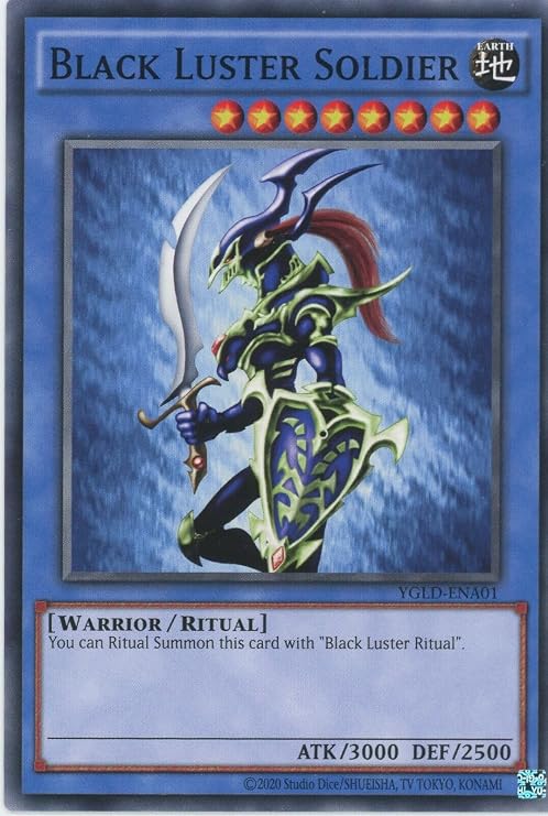 Yugioh Black Luster Soldier YGLD-ENA01 Common