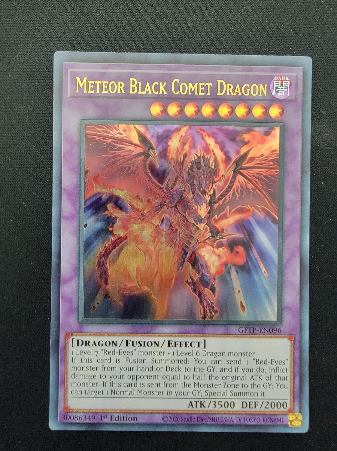 Meteor Black Comet Dragon GFTP-EN096 - Ultra Rare - 1st Edition