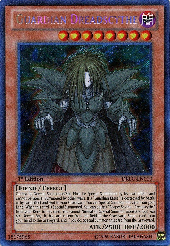 Yu-Gi-Oh! - Guardian Dreadscythe (DRLG-EN010) - Dragons of Legend - 1st Edition - Secret Rare