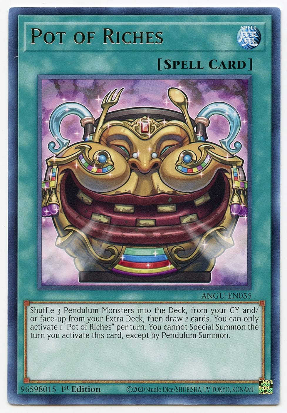 Pot of Riches - ANGU-EN055 - Rare - 1st Edition