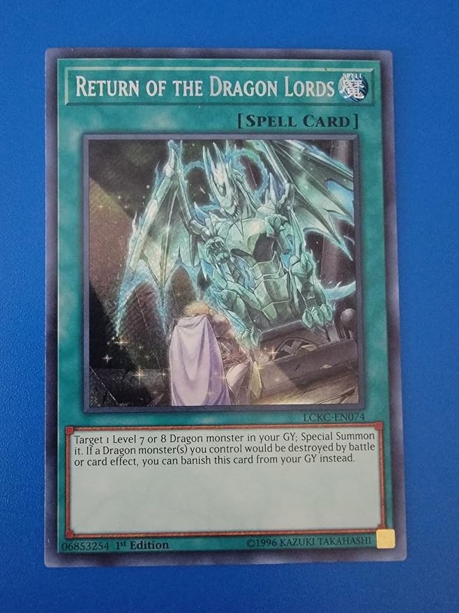Return of The Dragon Lords - LCKC-EN074 - Legendary Collection Kaiba - Secret Rare - 1st Edition