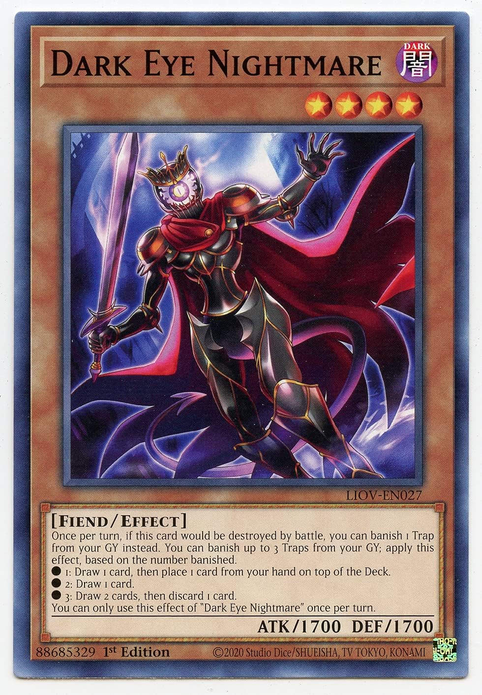 Dark Eye Nightmare - LIOV-EN027 - Common - 1st Edition