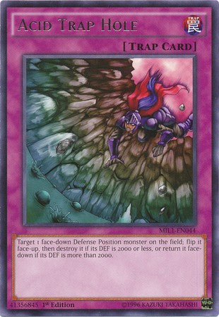 YU-GI-OH! - Acid Trap Hole (MIL1-EN044) - Millennium Pack 1-1st Edition - Rare
