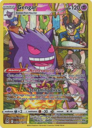 Pokemon - Gengar - TG06 - Trainer Gallery - Lost Origin - Full Art Holo Foil Card