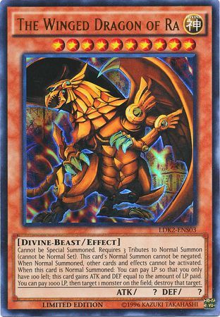 Yu-Gi-Oh! - The Winged Dragon of Ra (LDK2-ENS03) - Legendary Decks II - 1st Edition - Ultra Rare